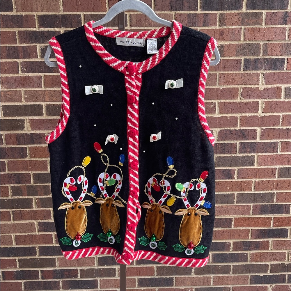 Vintage Christmas Vest. Victoria Jones
